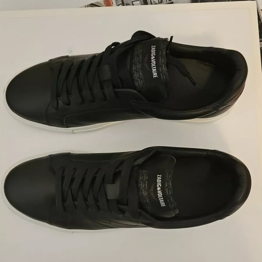 Zadig & Voltair Flash Leather Trainers for Men - Picture 4 of 13